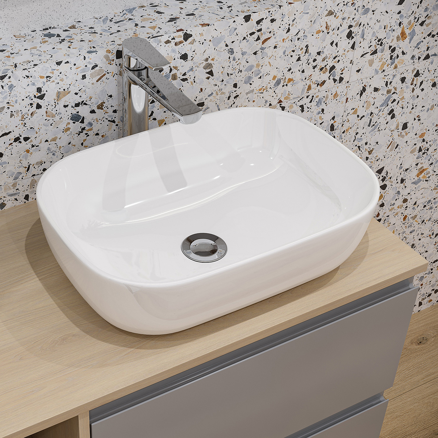 Cersanit Moduo blat 119,8x45 cm dąb S590-026 - Wysyłka w 24h