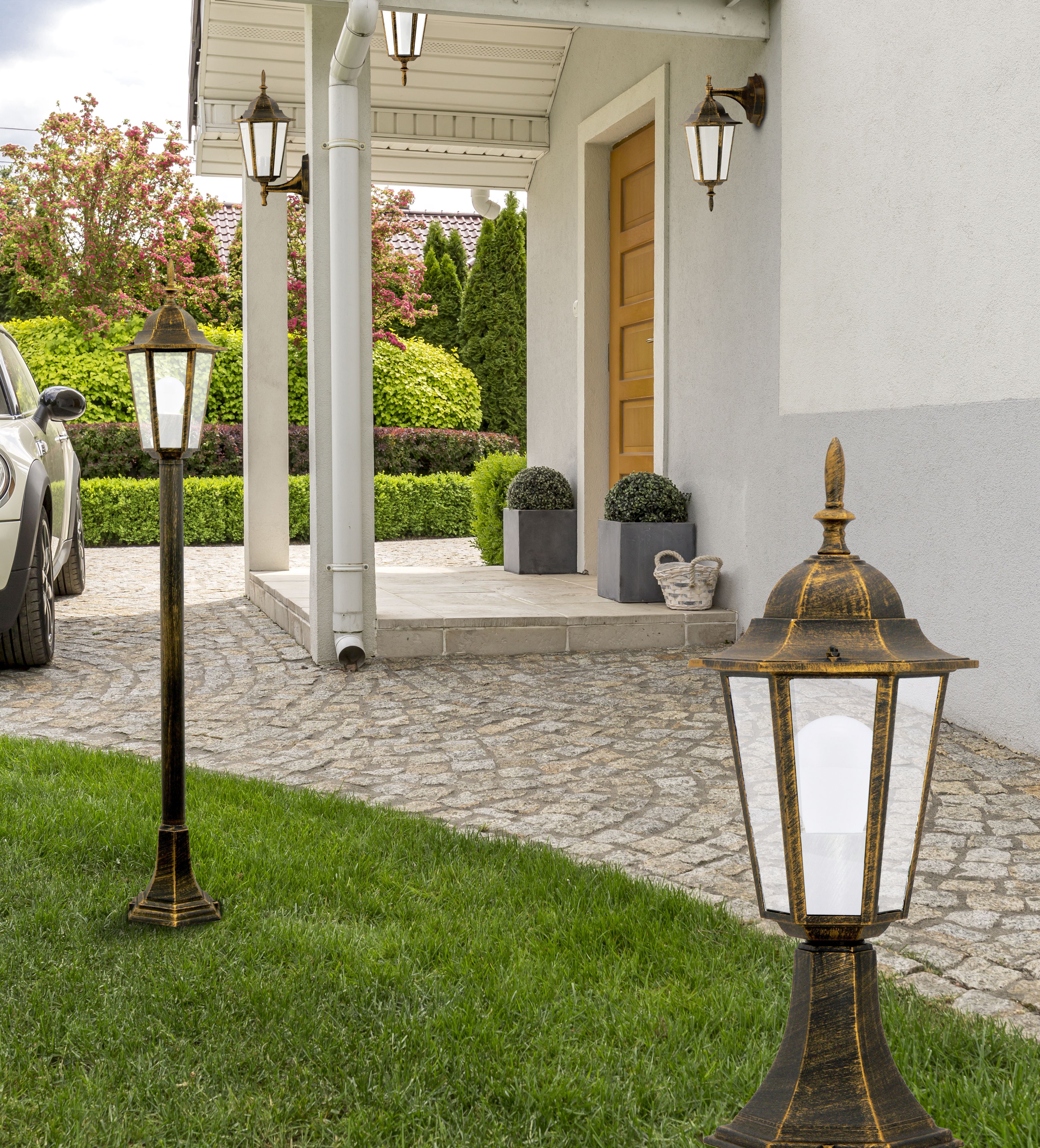 Goldlux Liguria lampa stojąca zewnętrzna 1x20 W patyna 201973 - Wysyłka w 24h