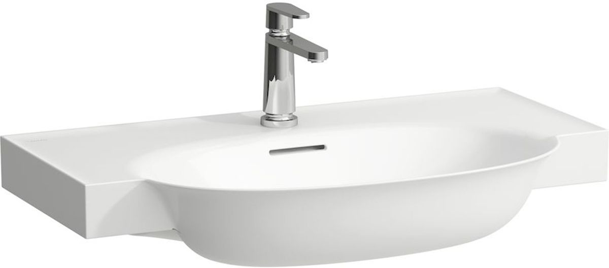 Laufen The New Classic umywalka 80x48 cm półokrągła ścienna-meblowa biała H8138557571081