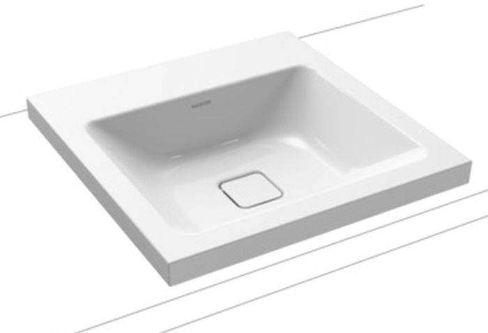 Kaldewei Cono umywalka 50 cm nablatowa kwadratowa model 3076 biała 908306003001 - Wysyłka w 24h