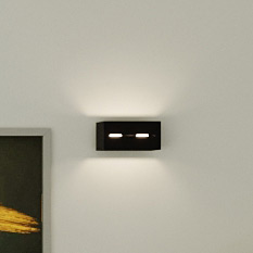 Sollux Lighting Lobo kinkiet 1x40W czarny SL.0204