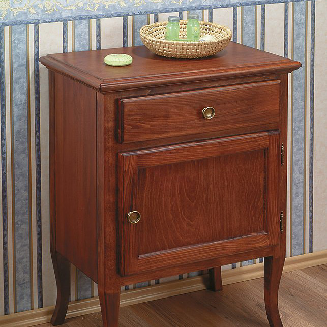 Sapho Retro szafka 60 cm boczna prawa stojąca drewno bukowe brąz 1690