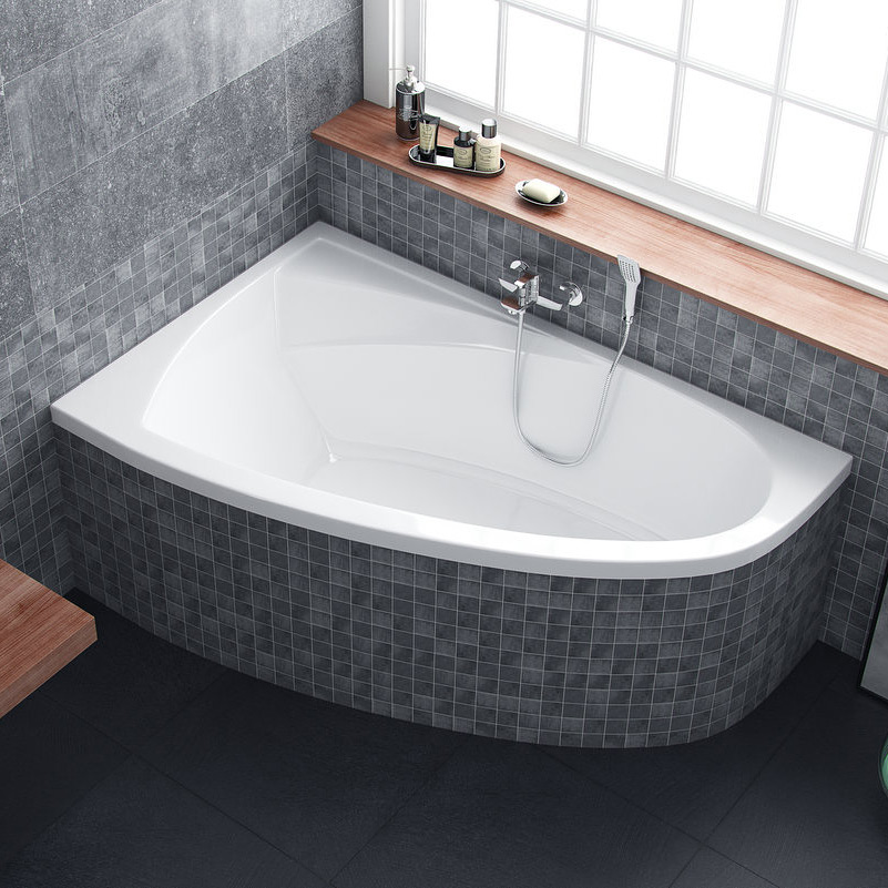 Excellent Aquaria Comfort wanna narożna 160x100 cm prawa biała WAEX.AQP16WH