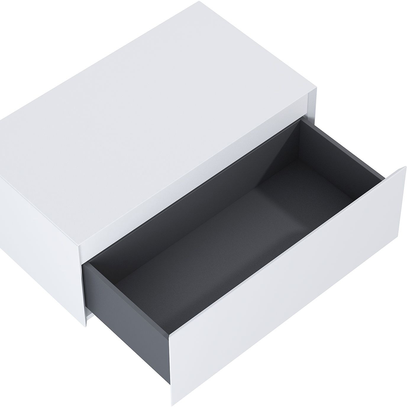 Elita Split Slim szafka z blatem 80x45,8x31,9 cm boczna wisząca white matt RE080804055290