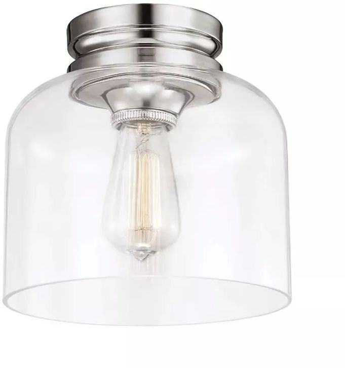Elstead Lighting Hounslow lampa podsufitowa 1x60 W nikiel FE-HOUNSLOW-F-PN