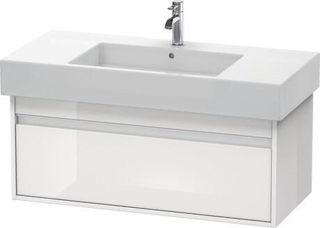 Duravit Ketho szafka 100x45,5x41 cm podumywalkowa wisząca biały połysk KT669102222