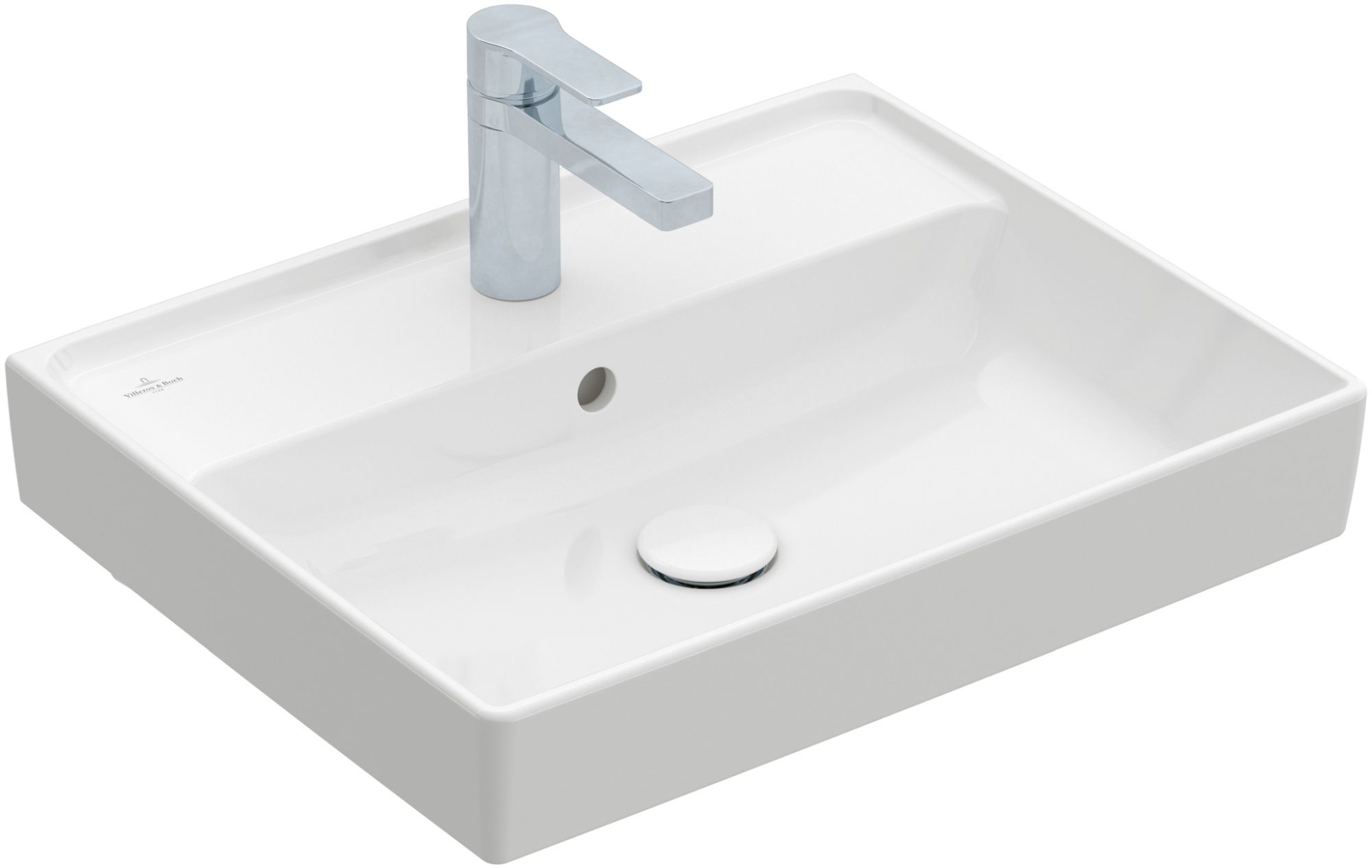 Villeroy & Boch Collaro umywalka 55x44 cm prostokątna Weiss Alpin 4A335501