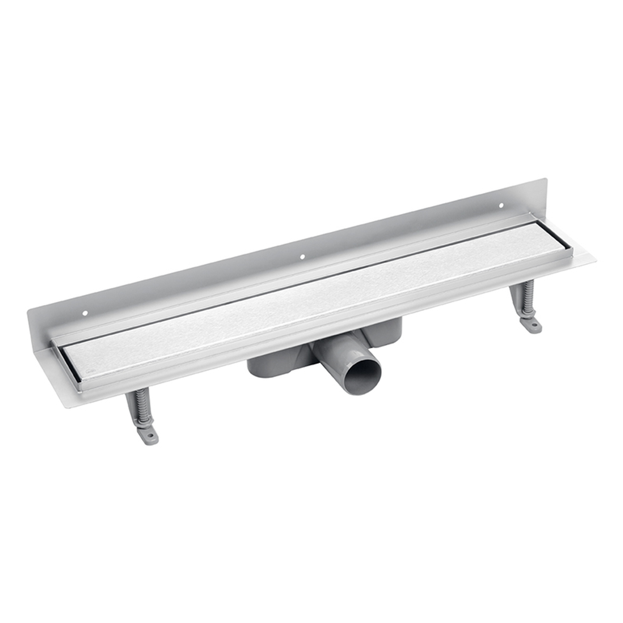 Laveo Basso odpływ przyścienny 60 cm ruszt odwracalny stal COB261D