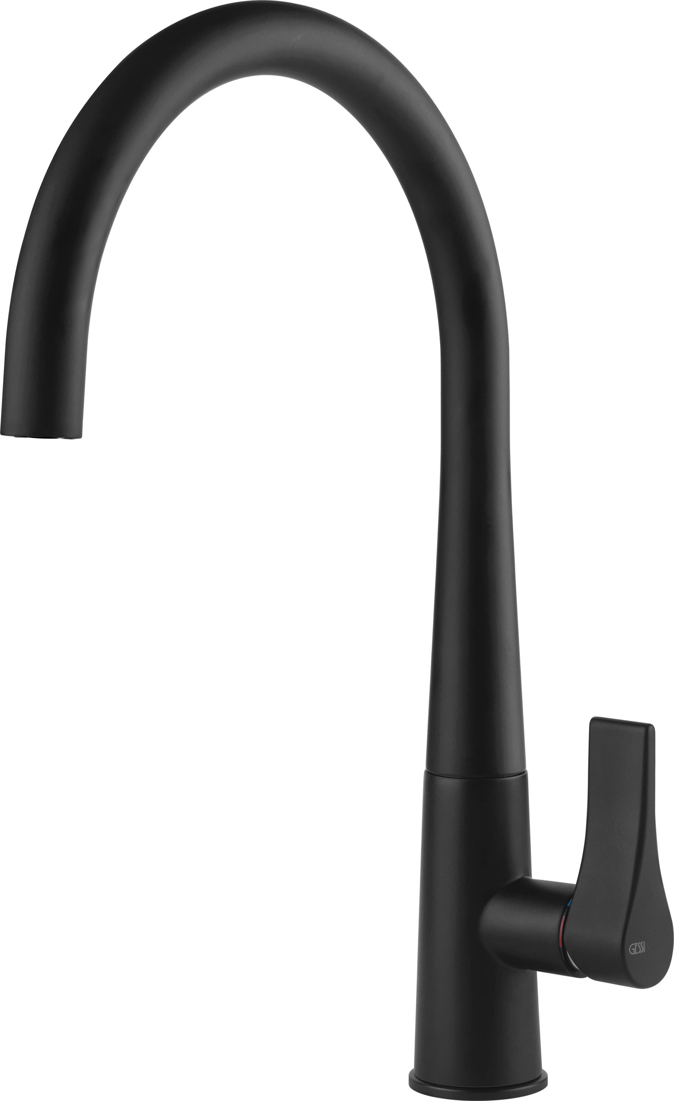 Gessi Proton bateria kuchenna stojąca czarna 17151.299