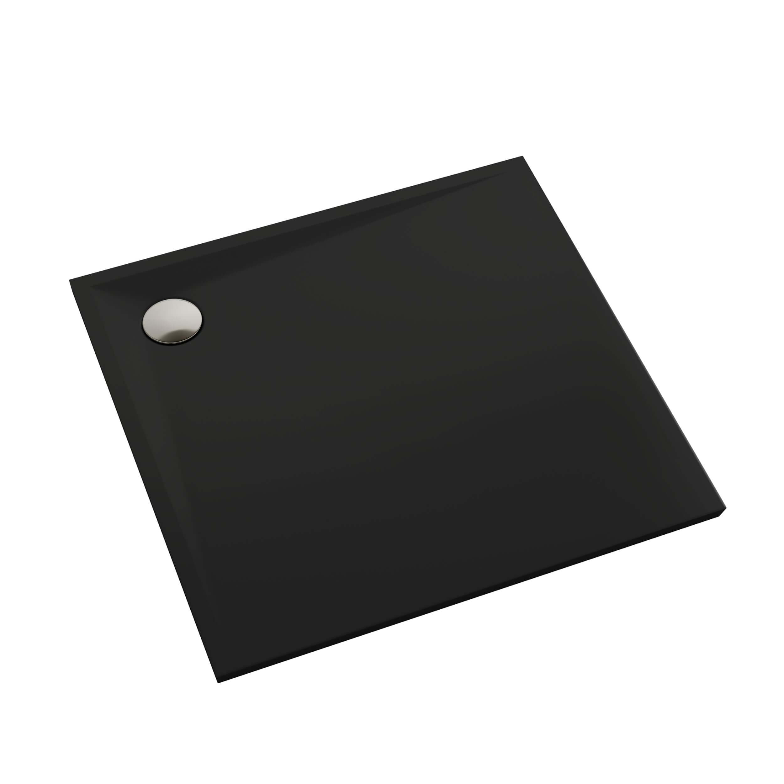 Schedpol Etrusco Black Mat brodzik kwadratowy 90x90 cm czarny 3.461/C/MG