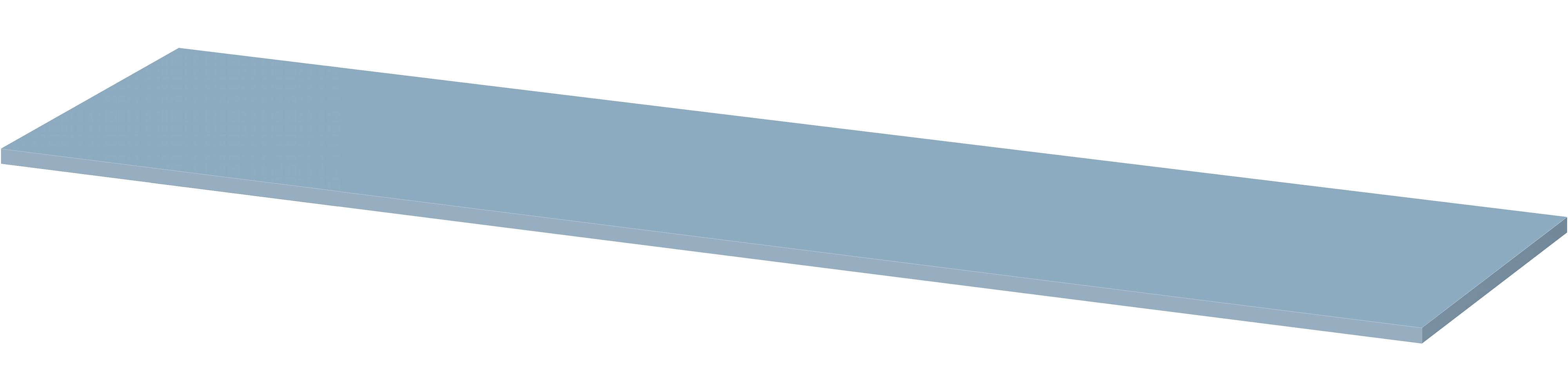 Cersanit Larga blat 180,2x45 cm niebieski S932-036
