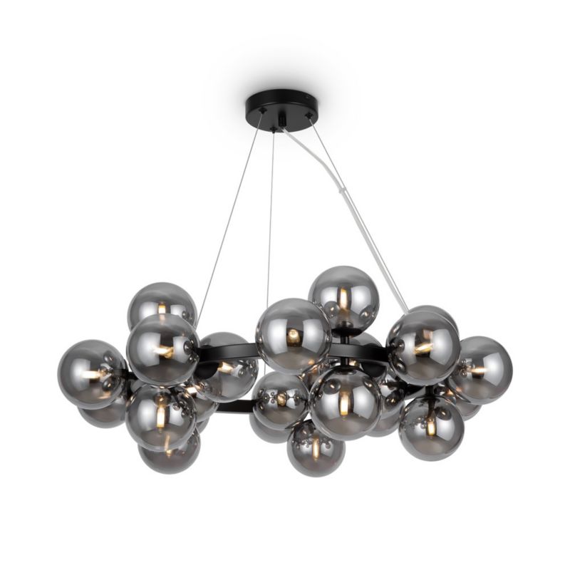 Lampa wisząca Maytoni Dallas czarna-dymiona wym: 122,5 x 23,8 x 123,5 cm 25xG9 x 28W 1 szt.