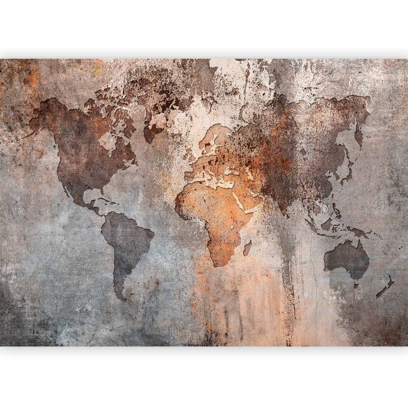 Fototapeta flizelinowa Artgeist 170 g/m2 wodoodporna Mapy beżowa 350x256 (7 części) 10003aa rolka 1 szt