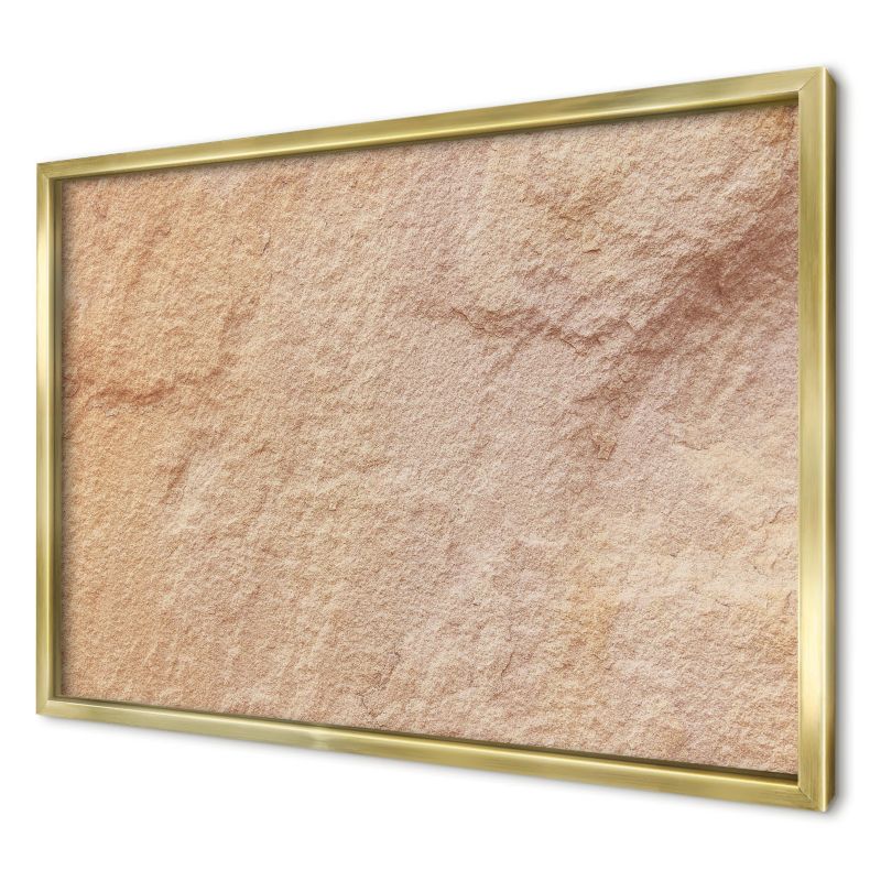 Ozdobna tablica magnetyczna Wallfluent 60x40 Kamień tekstura w złotej ramie 1szt