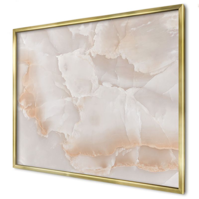 Dekoracyjna tablica magnetyczna Wallfluent 80x60 Subtelne fale w złotej ramie 1szt