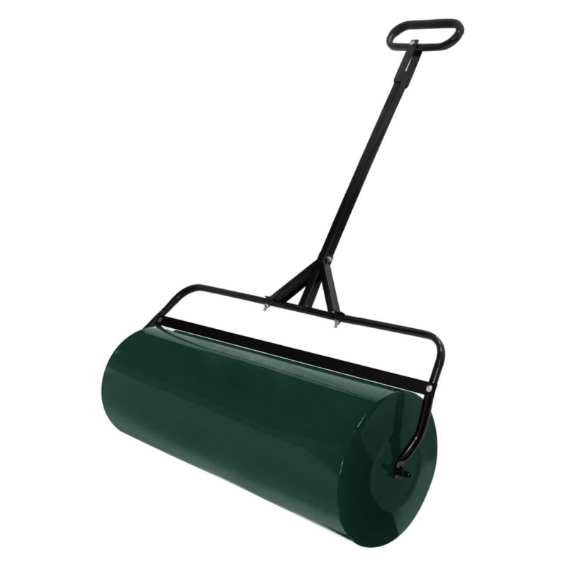 Walec do trawy ECD Germany napełniany wodą piaskiem 63L stalowy do zagęszczania gleby podłoża szerokość 90 cm średnica 30 cm 1 szt
