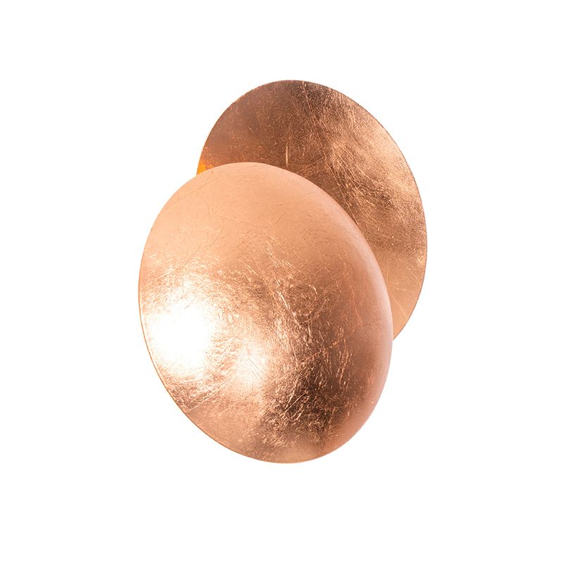 Nowoczesny lampa ścienna Qazqa Sunrise 20 miedź okrągły max 28W kompatybilny z żarówką LED G9 IP20 1 szt.