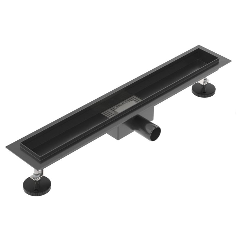 Korpus odpływu liniowego SEVANTE 50 cm czarny FLAT 1 szt.