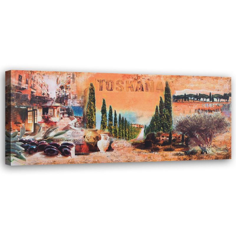 Obraz na płótnie Feeby Toskania - pocztówka 120x40cm 1szt
