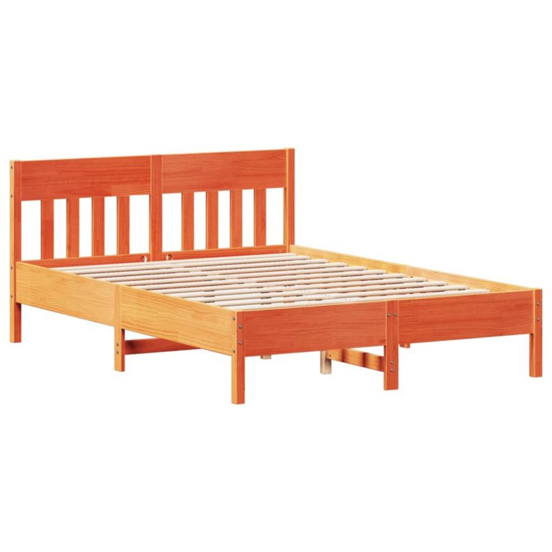 Łóżko drewniane WaszeMeble 120x190 cm brąz WM-842673 1 szt.