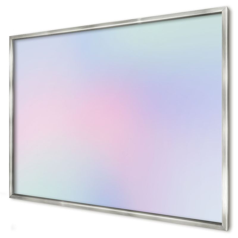 Magnetyczna tablica ozdobna Wallfluent 100x70 Pastelowy gradient w srebrnej ramie 1szt