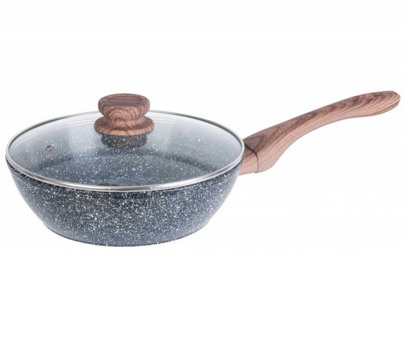 Wok granitowy 24 cm Kinghoff kh-1583 granit wood 1szt