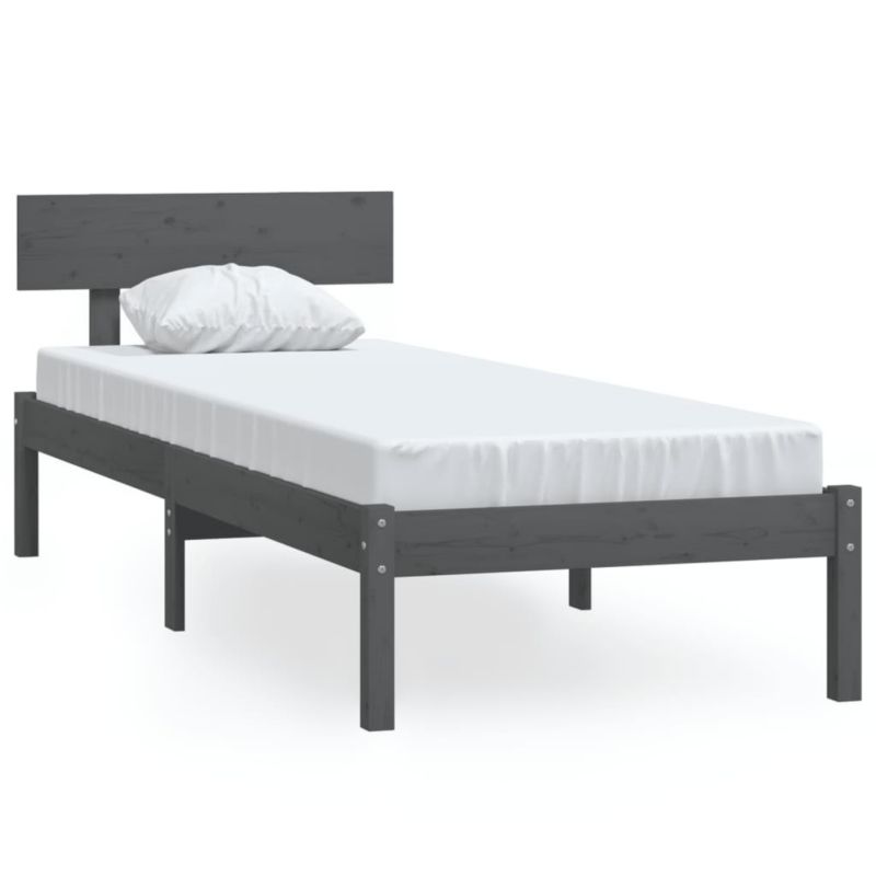 Łóżko drewniane WaszeMeble 90x190 cm szara WM-810114 1 szt.