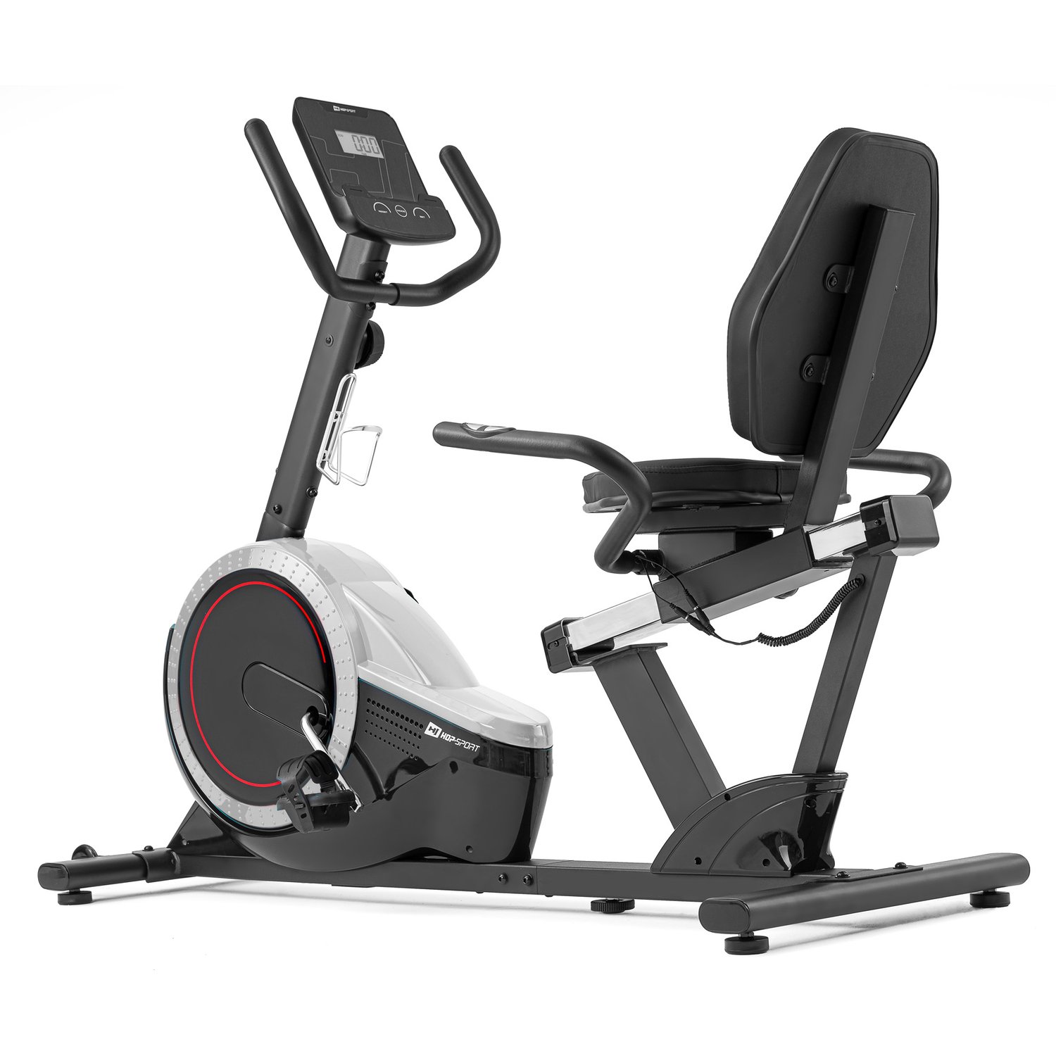 Rower leżący magnetyczny HS-060L Pulse srebrny
