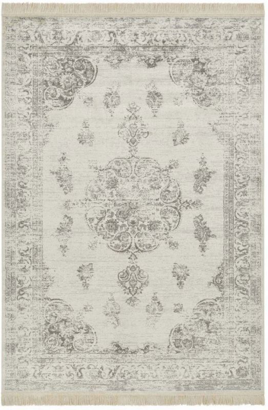 Dywan Nouristan 195x300 cm, klasyczny z frędzlami, z wiskozy do salonu, 1 szt.