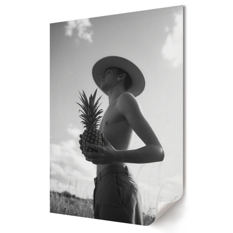 Plakat Wallfluent Format A1 Ananasowy portret Formacja Artystyczna Manufaktura Sztuki 1 szt.