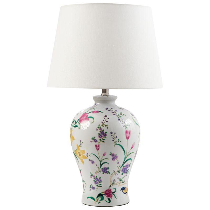 Lampa stołowa Febros Porcelana Biały 1 szt.