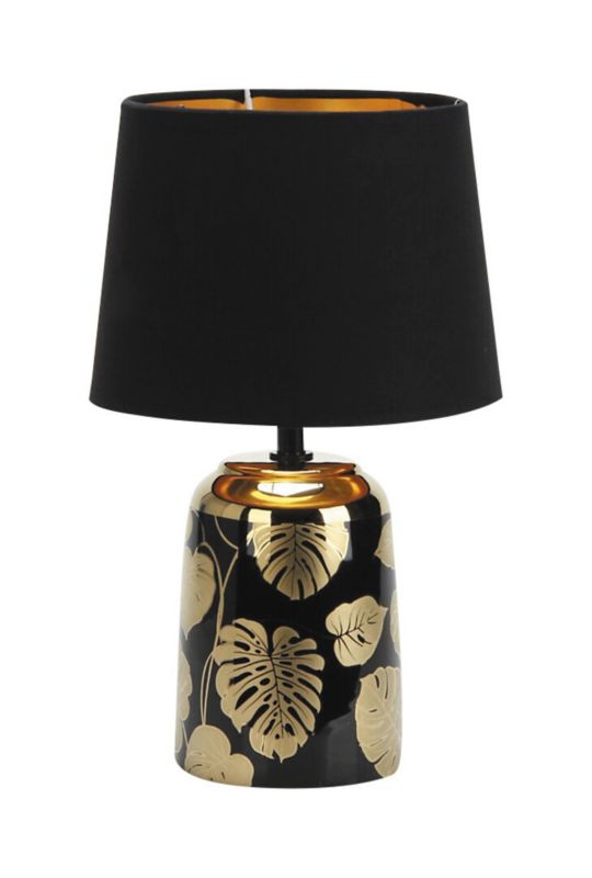Lampa stołowa Rabalux Sonal czarna 1 x E14 x 40W IP20 wym: 30 x 18 x 18 cm ceramika - 1 szt.