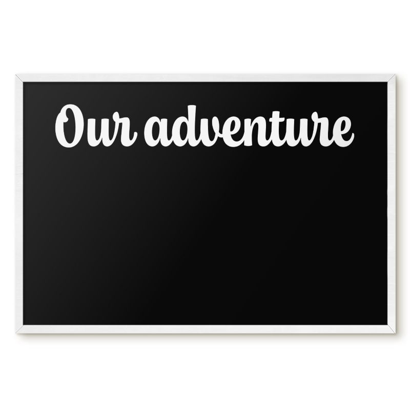 Tablica Magnetyczna Do Biura Tulup 60x40 cm Our adventure 6 - Biała rama Do salonu, sypialni 1 szt.