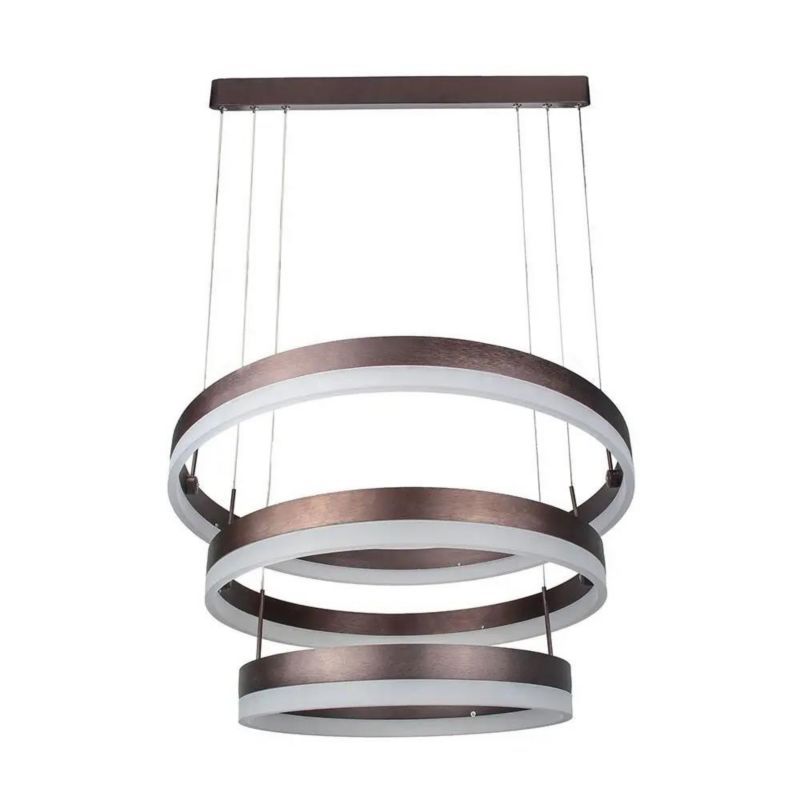 Żyrandol V-TAC Vt-82-3D 2946 brązowy ring wbudowany LED 86W 1 szt.