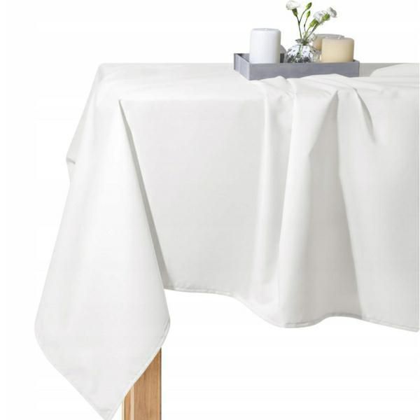 Obrus ogrodowy wodoodporny Spod Igły i Nitki 140x180 cm śnieżno biały 1 szt.