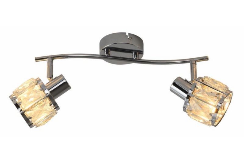Lampa sufitowa wisząca Reality Crownie 6567 chromowana kryształowa 2xE14 x 1 szt.