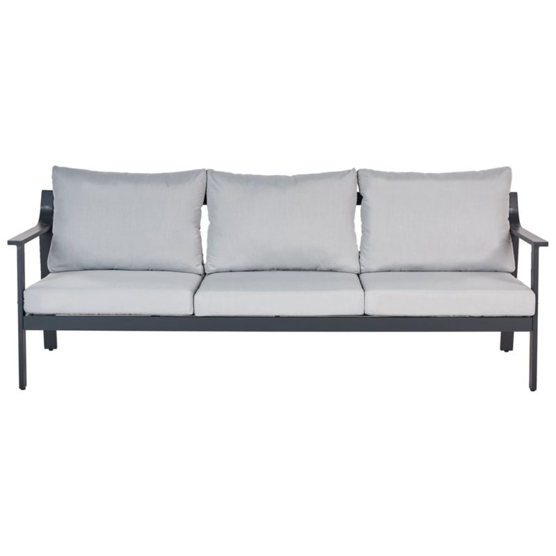 Sofa ogrodowa dla 3 osób Kiato Metal Jasnoszary 1 szt.