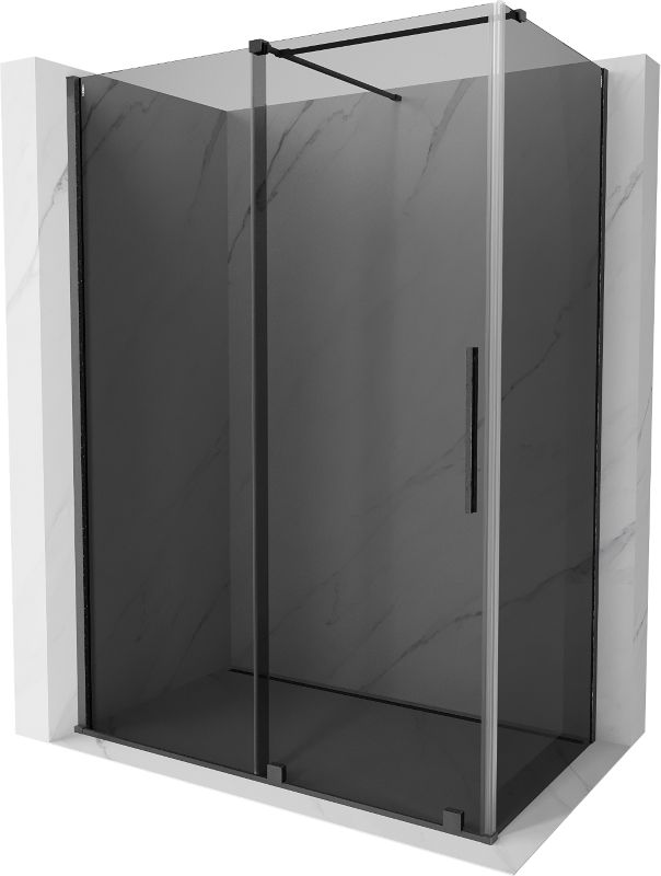 Kabina prysznicowa Mexen Velar rozsuwana 140 x 80 cm grafit gun gray szczotkowany 1 szt.