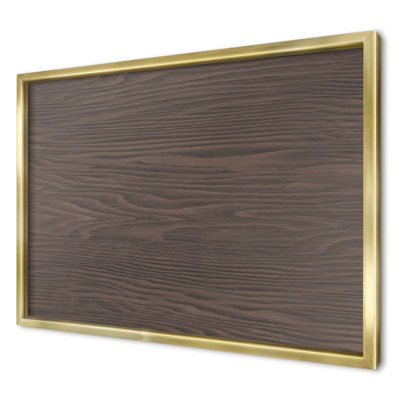 Magnetyczna tablica ozdobna Wallfluent 60x40 Drewno w złotej ramie 1szt