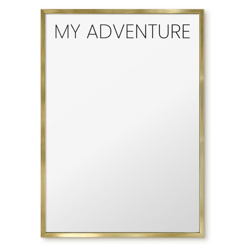 Tablica Na Magnesy Z Wakacji Tulup 50x70 cm My adventure 3 - Złota rama Do salonu, sypialni 1 szt.