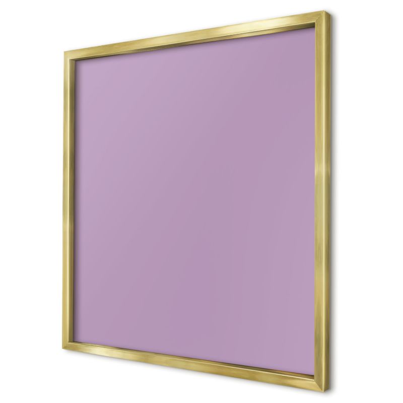 Ozdobna tablica na magnesy Wallfluent 50x50 Jasny fioletowy w złotej ramie 1szt