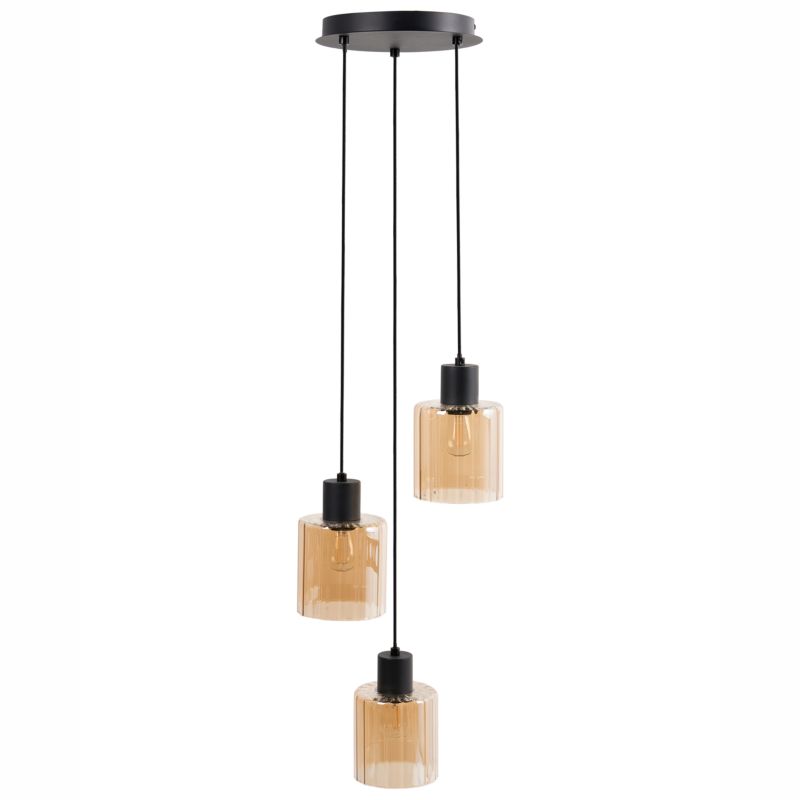 Lampa wisząca 3-punktowa Kitare Szkło Beżowy 1 szt.