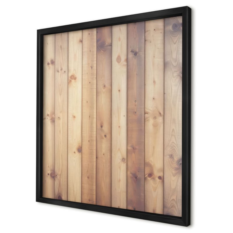 Magnetyczna tablica ozdobna Wallfluent 50x50 drewniane deski w czarnej ramie 1szt