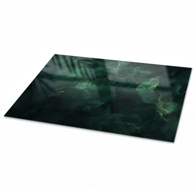 Blat ArtPrintCave 120x80 cm Zielona tajemnica - Szklany Blat na Stół z Nadrukiem Dekoracyjnym 1 szt.