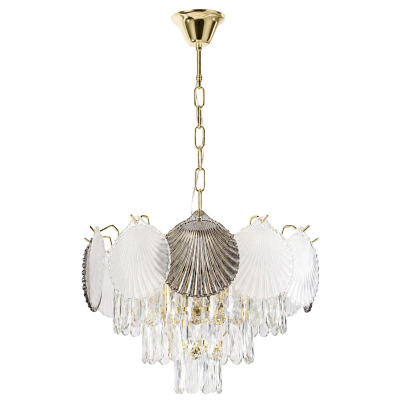 Lampa Sufitowa Wisząca Toolight Swe083-Cp Złoty 42X42X77Cm 1Szt