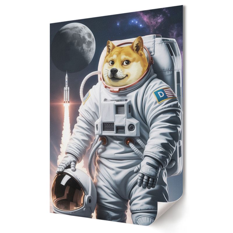 Plakat Wallfluent Format A2 Pies astronauta Studio Mono Atelier 1 szt.