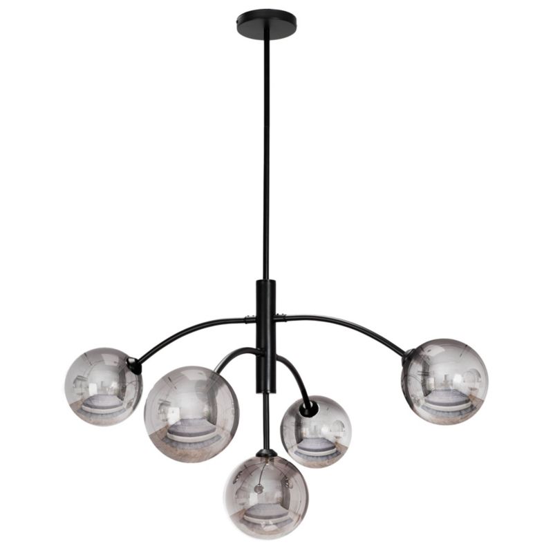 Lampa Sufitowa Wisząca Toolight App1021-6Cp Czarny
