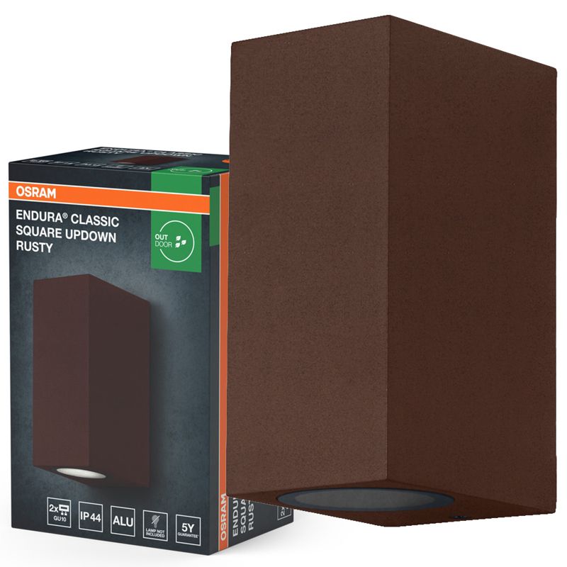 Kinkiet Ogrodowy Endura Osram Lampa Elewacyjna GU10 Brązowy IP44 1 szt.