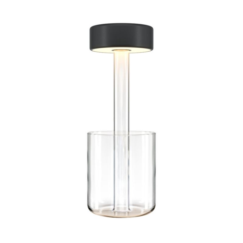 Lampka stołowa Maytoni Ai Collaboration przezroczysto-czarna LED 3W 2200K-4000K 120lm IP20 wym: 34.8 x 12 x 12 cm szkło - 1 szt.