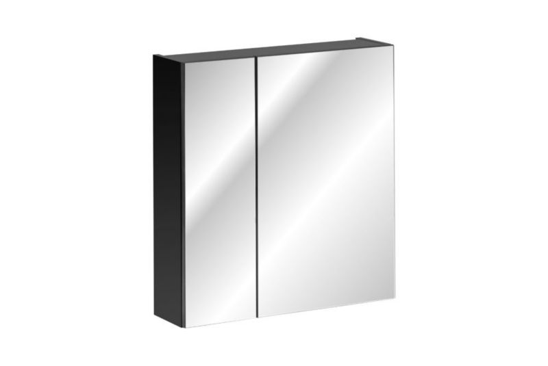Szafka Comad łazienkowa SANTA FE BLACK 60 cm czarny mat z lustrem 1 szt